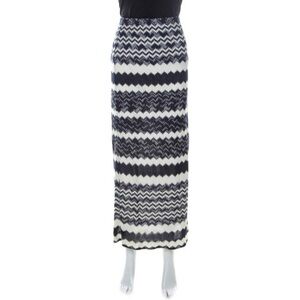 M Missoni chevron maxi  cotton poly blend  skirt